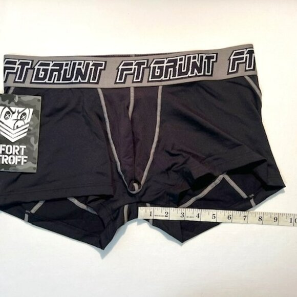 FORT TROFF Size XXL Grunt Corp Mesh Boxer Brief/Trunks - Black/Gray/White… - Picture 5 of 14